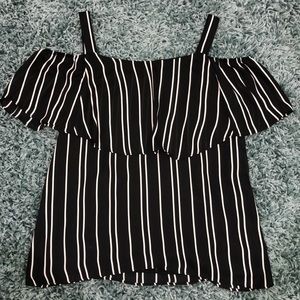 August Silk stripe blouse